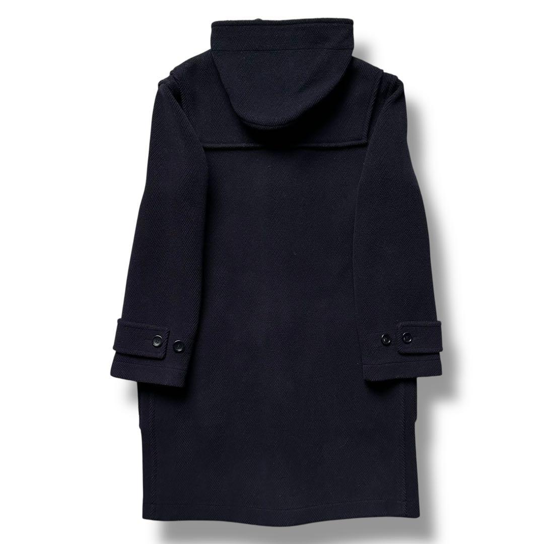 極美品 英国製 モンゴメリー ムーアブルック ダッフルコート ヘリンボーン 紺