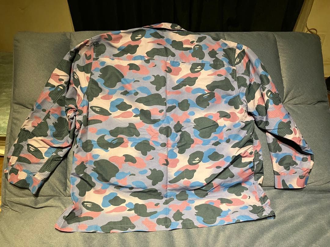 BATHING APE BAPE 迷彩 ナイロンシャツジャケット XL