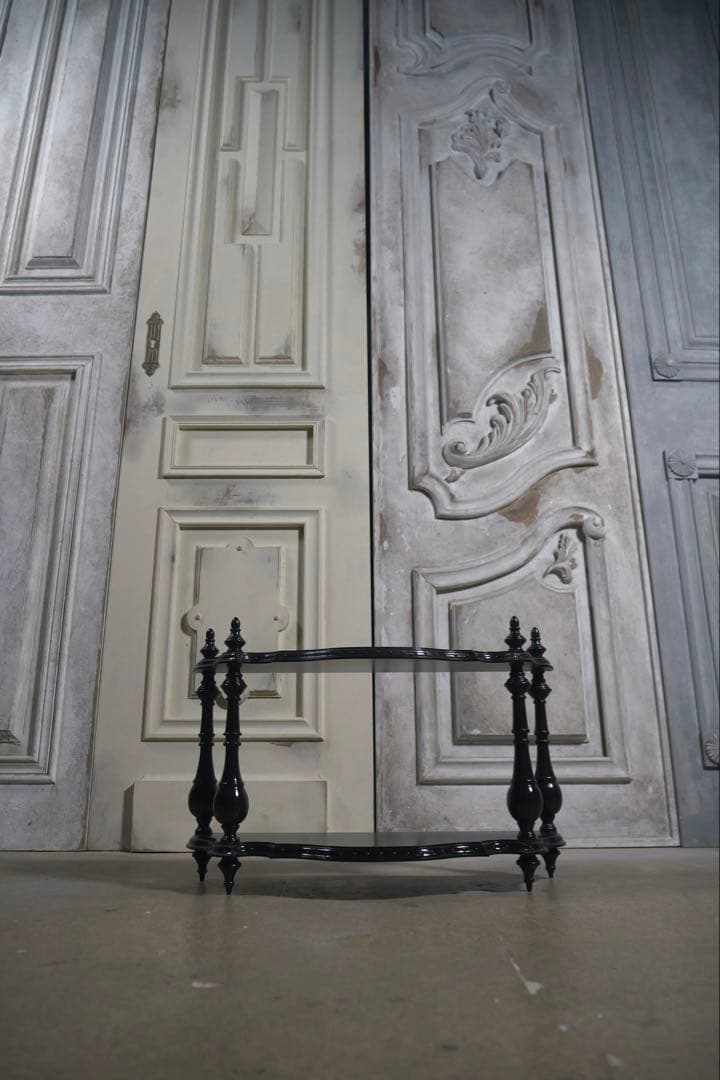 【受注製作】ナポレオンシェルフ装飾あり(ブラック)