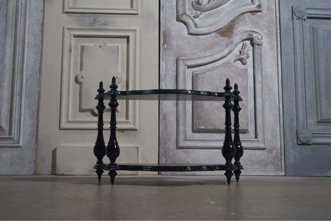 【受注製作】ナポレオンシェルフ装飾あり(ブラック)