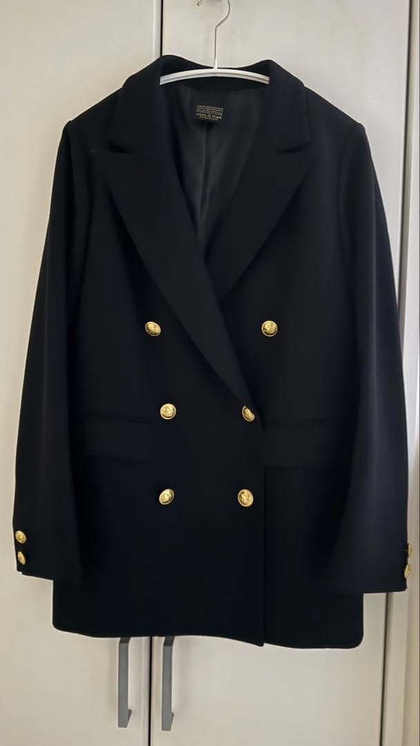 新春セール！ハグオーワー オリジナル金ボタンWブレストウールジャージーJK