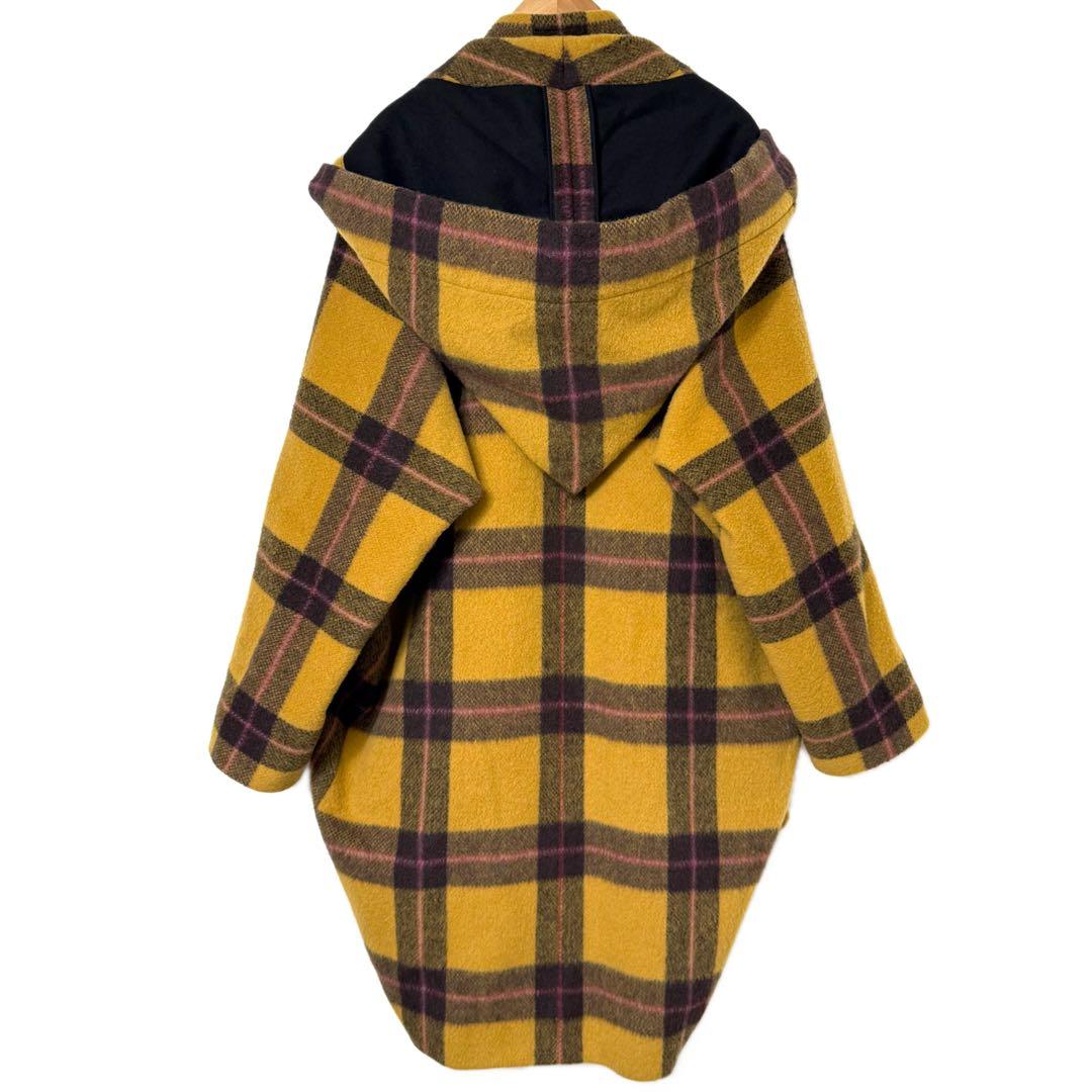 Vivienne Westwood 魔女フード チェック柄 ウール コート 38