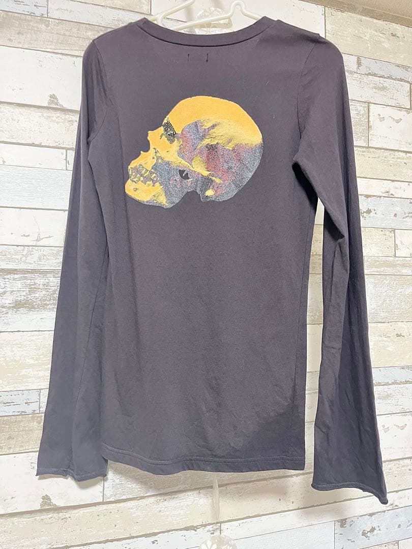 【蔽】LGB ラインストーンスカルプリント Tシャツ size0