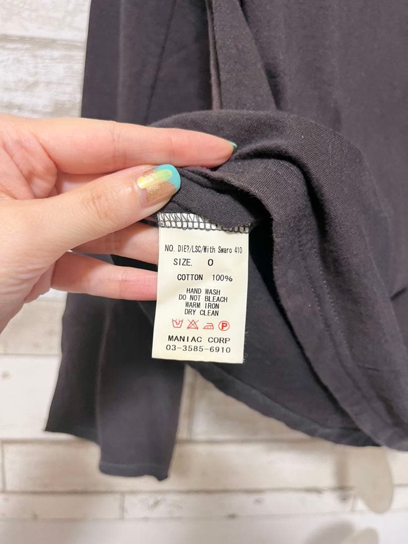 【蔽】LGB ラインストーンスカルプリント Tシャツ size0