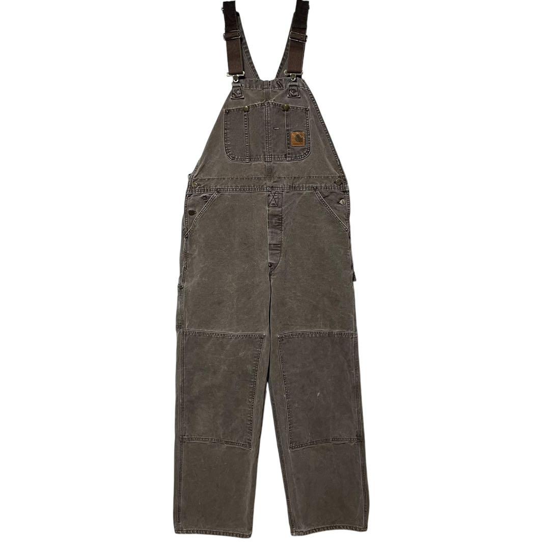 Carhartt カーハート 革ロゴ ダック ダブルニー オーバーオール