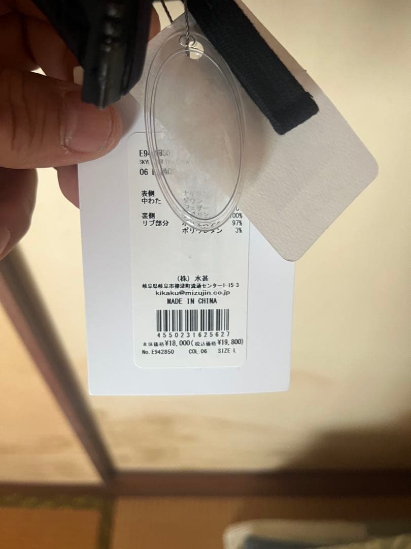 TAION×Eddie Bauer スカイライナーダウン ライト ブラック L