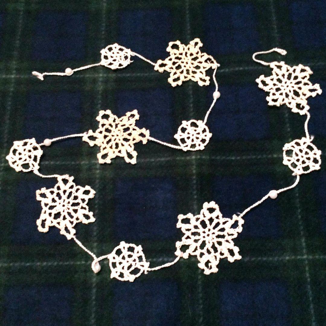 未使用☆レース編みオーナメントモビール