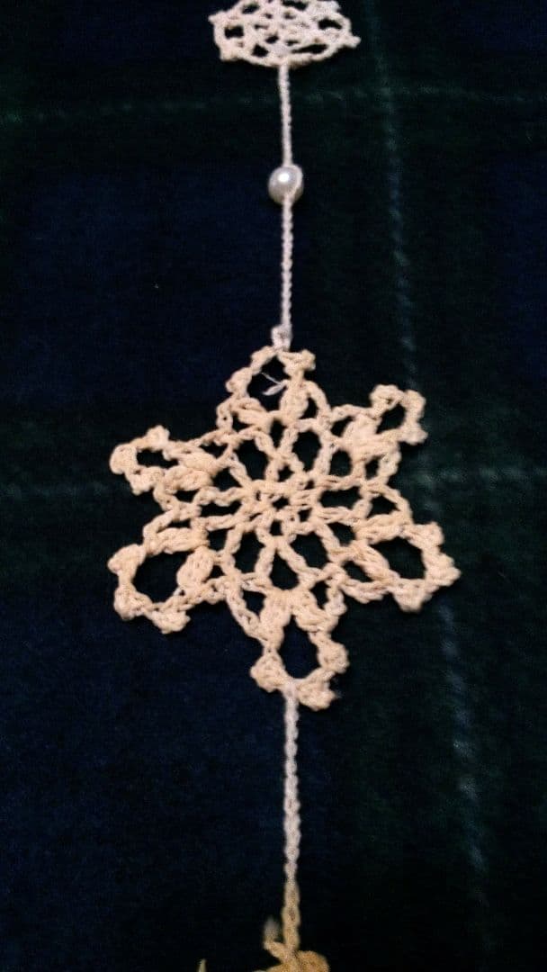 未使用☆レース編みオーナメントモビール