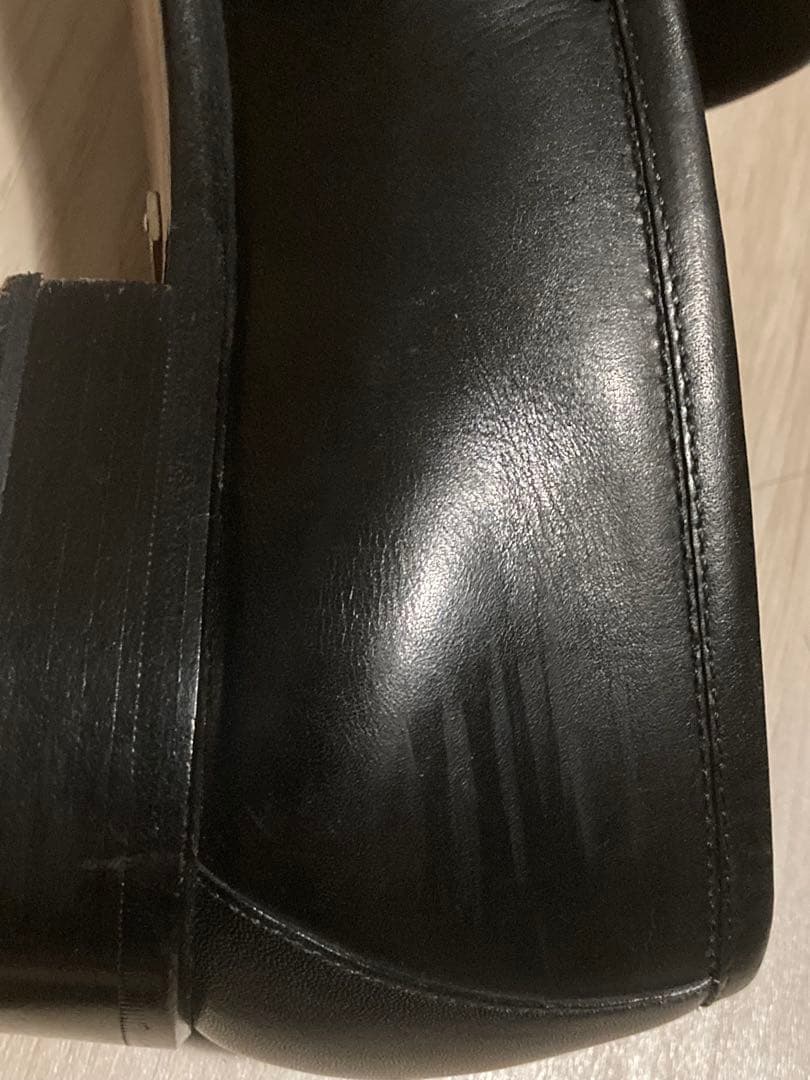 美品 GUCCI / ビットローファー 黒銀 42 1/2 E 27.5