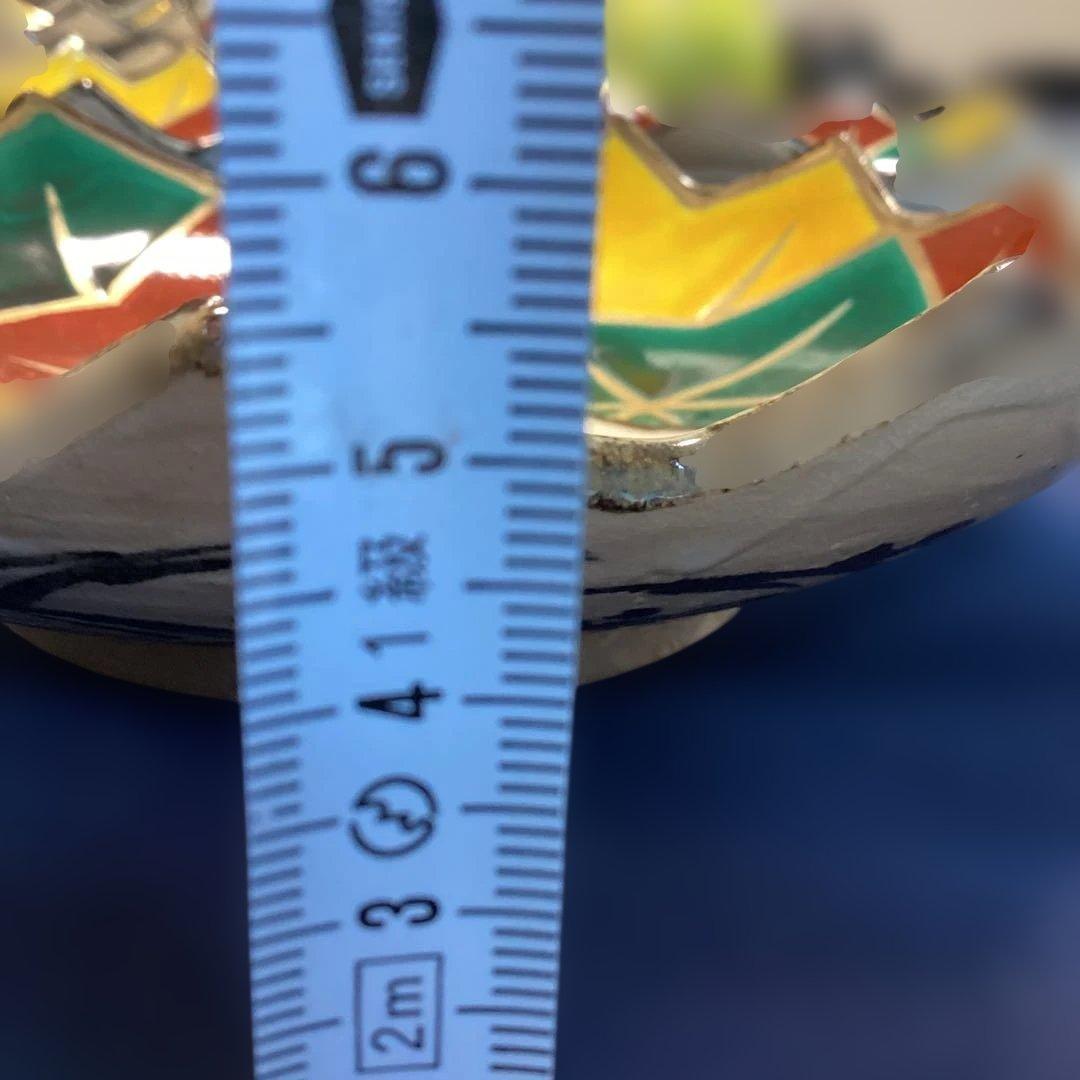 京焼乾山写立田川向付5客　　新品未使用