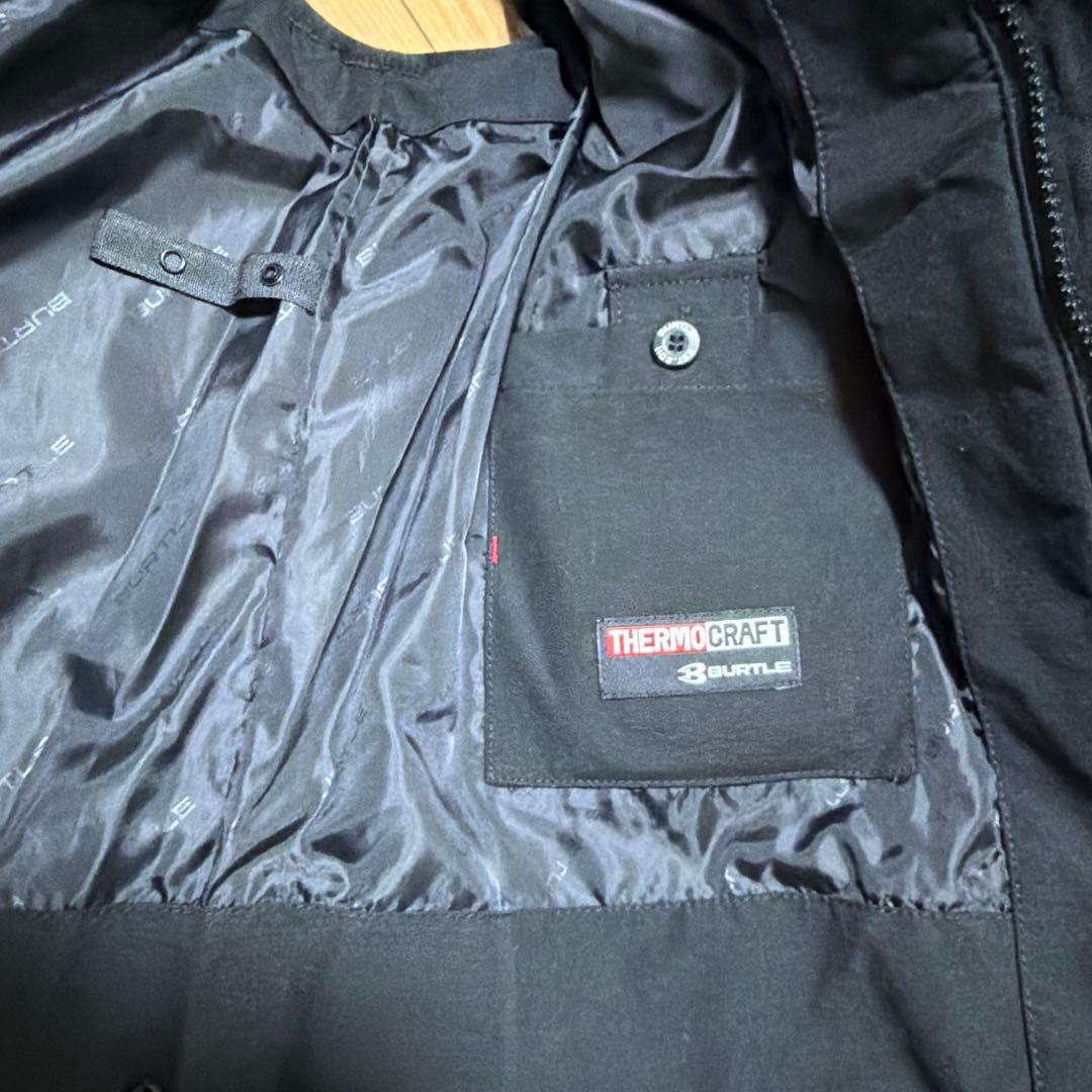 BURTLE 防寒ベスト　5054 秋冬用 ブラック ・サーモクラフトTC500