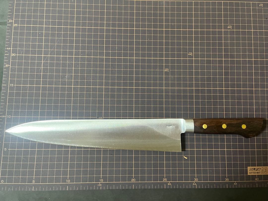 源正舟 特殊鋼 牛刀包丁 鍛造卸牛刀 全鋼 刃渡り27cm 新品