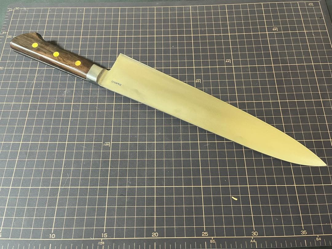 源正舟 特殊鋼 牛刀包丁 鍛造卸牛刀 全鋼 刃渡り27cm 新品