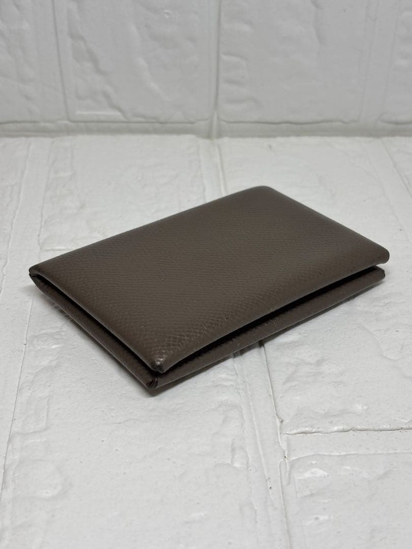 m.j. 　HERMES エルメス　カルヴィ エトゥープ カードケース