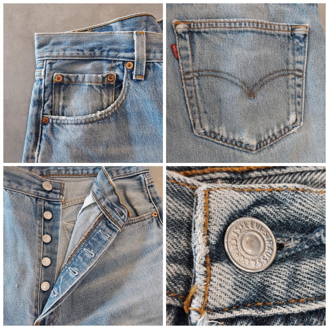 リーバイス501 Levis W35 青 90s USA製 古着 15938