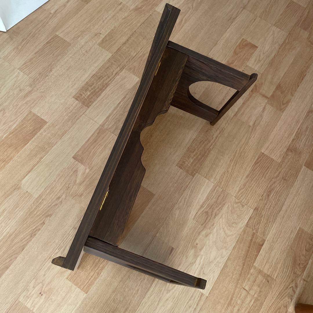 【未使用品】折りたたみ机　木製　総桐