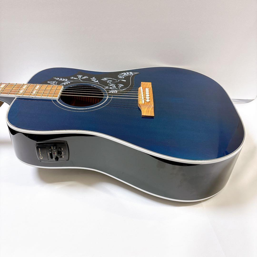 Epiphone Hummingbird PRO BB エレアコ　ネイビー