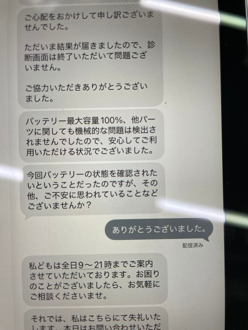 iPad mini Wi-Fi 64GB パープル電池残量 100%