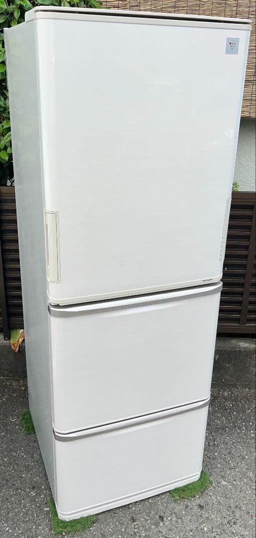 特価シャーププラズマクラスター大型3ドア冷凍冷蔵庫350L横縞模様