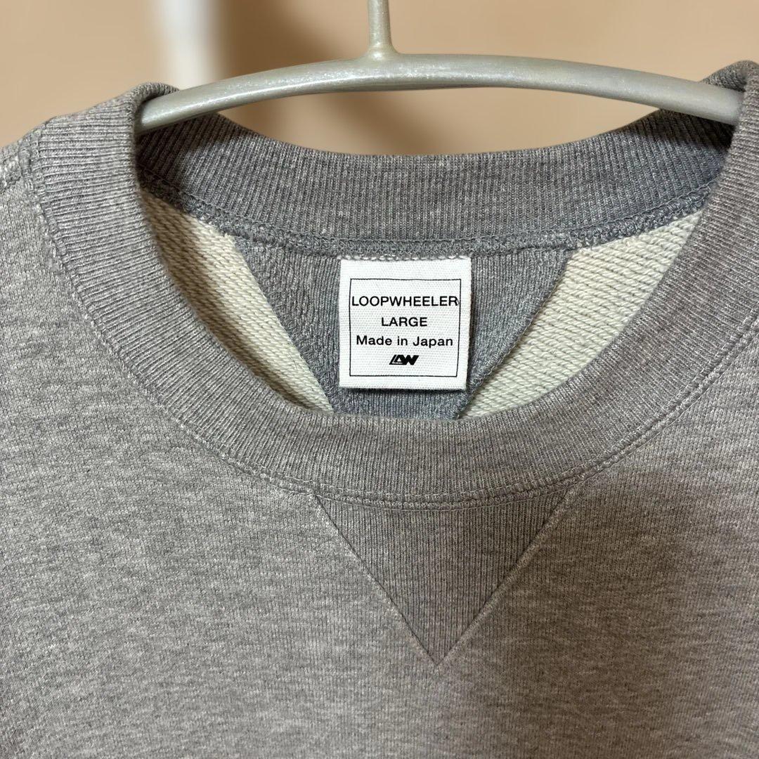 LOOPWHEELER LW01グレー メランジ　Lサイズ