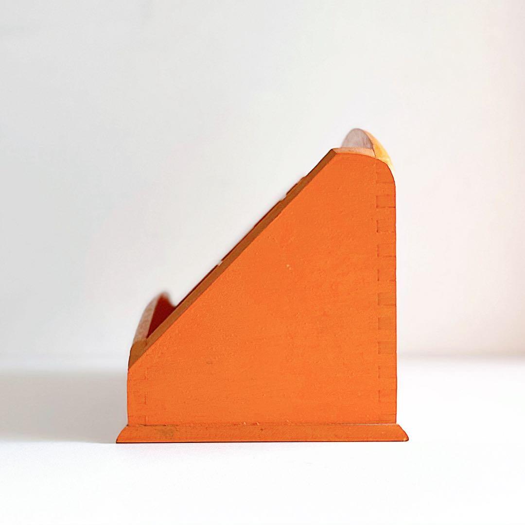 フランス ヴィンテージ 木製 レターラック レタースタンド