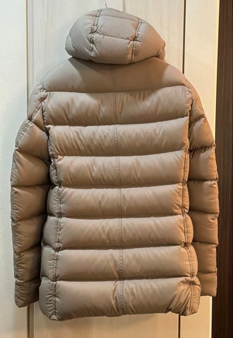 【美品】HERNO N-3Bダウンコート ミドル丈　ブラウンベージュ 44