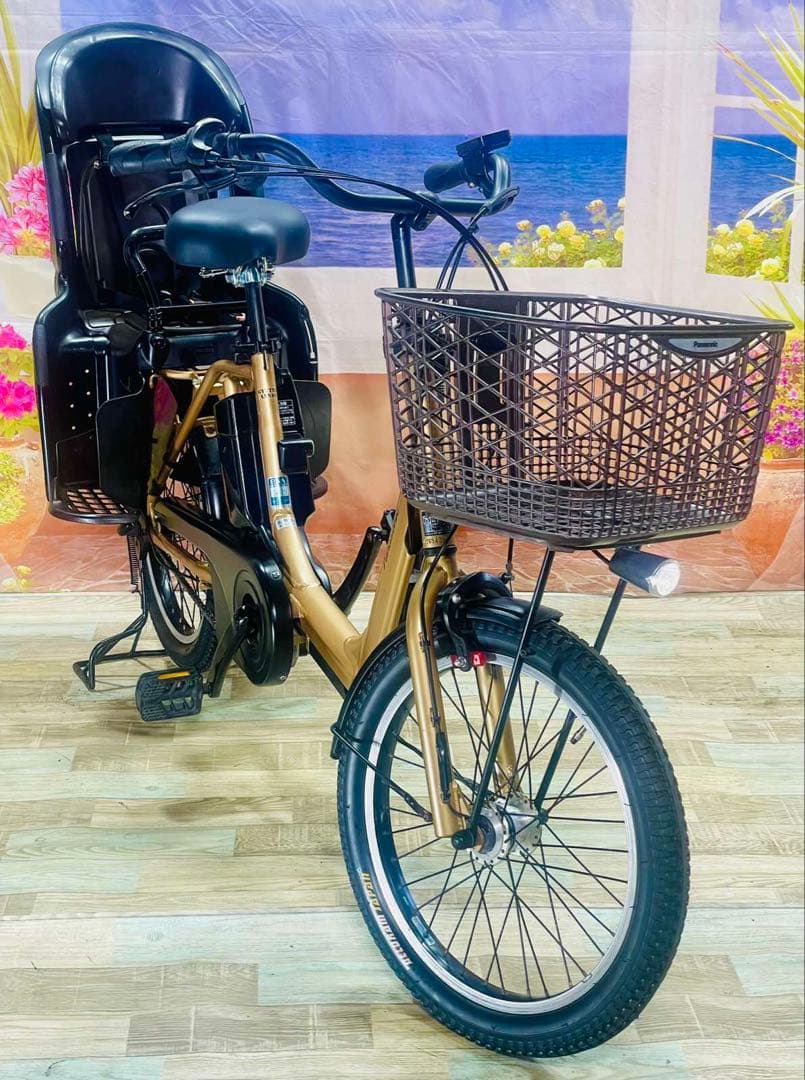 ギュットアニーズ⭐️13AH！パナソニック子供乗せ電動アシスト自転車Y3262