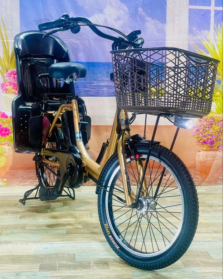 ギュットアニーズ⭐️13AH！パナソニック子供乗せ電動アシスト自転車Y3262