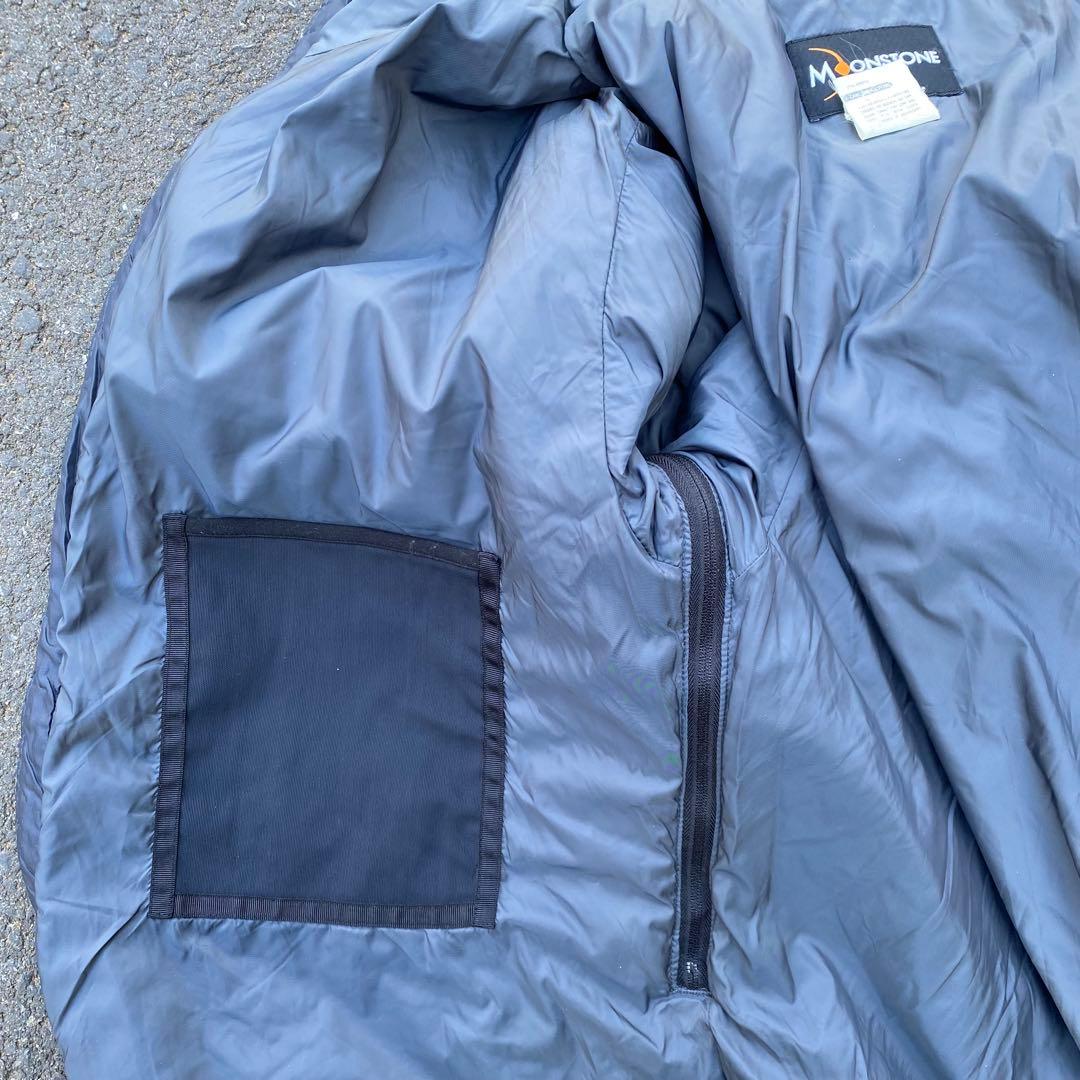 90s MOONSTONE ウルトラライトダウン パフジャケット ネイビー 中綿