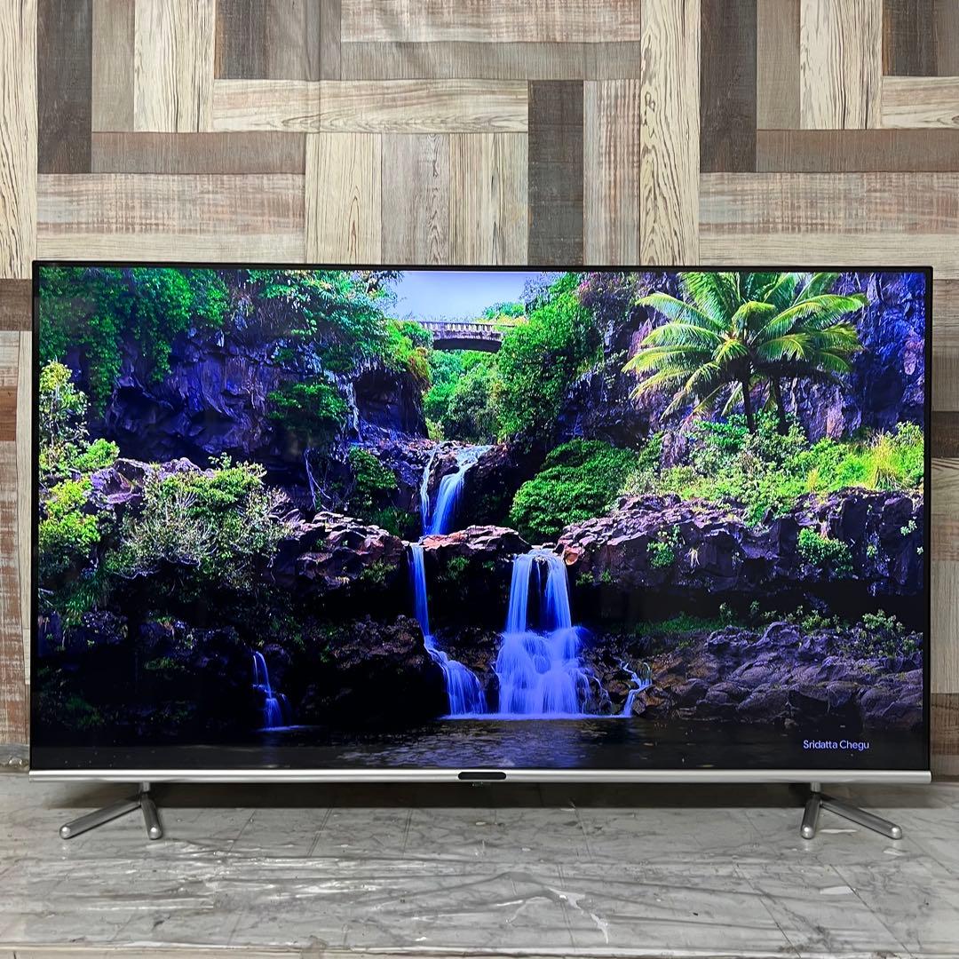 全国送料込❣️グリーンハウス50型4K液晶テレビ最新LSIベゼルレス新品リモ