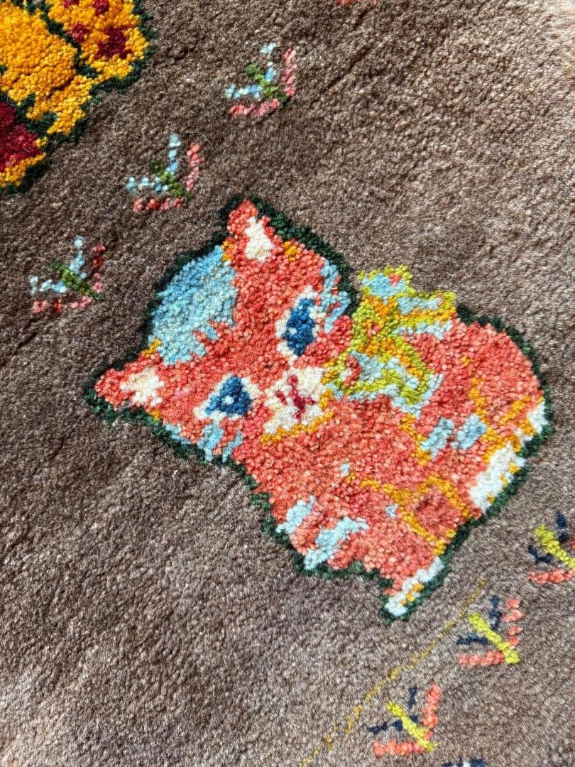 118x47cm ペルシャギャッベ ランナー (ギャベ) ペルシャ絨毯 ギャッベ