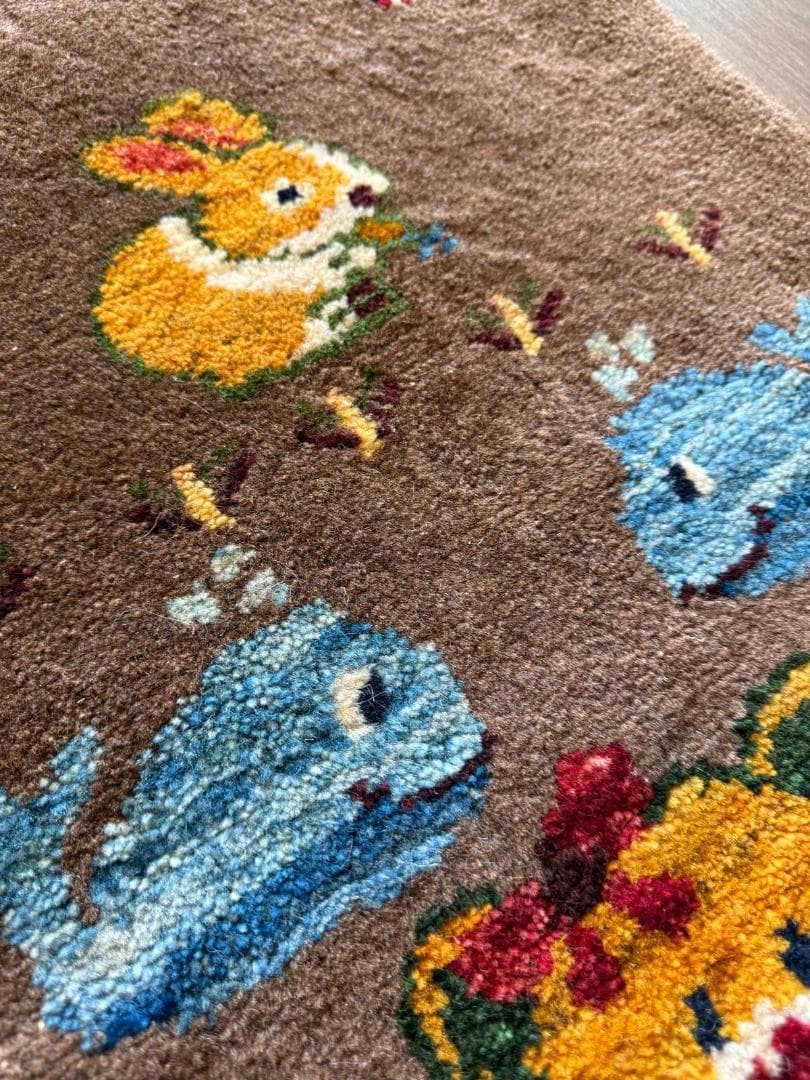 118x47cm ペルシャギャッベ ランナー (ギャベ) ペルシャ絨毯 ギャッベ