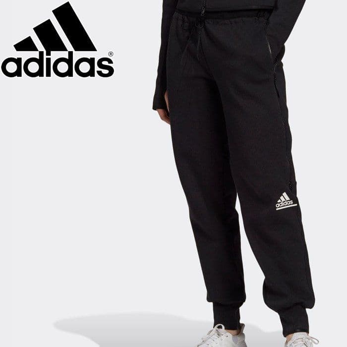新品 21989円の品 M adidas スウェットパーカー＆パンツ セット 黒