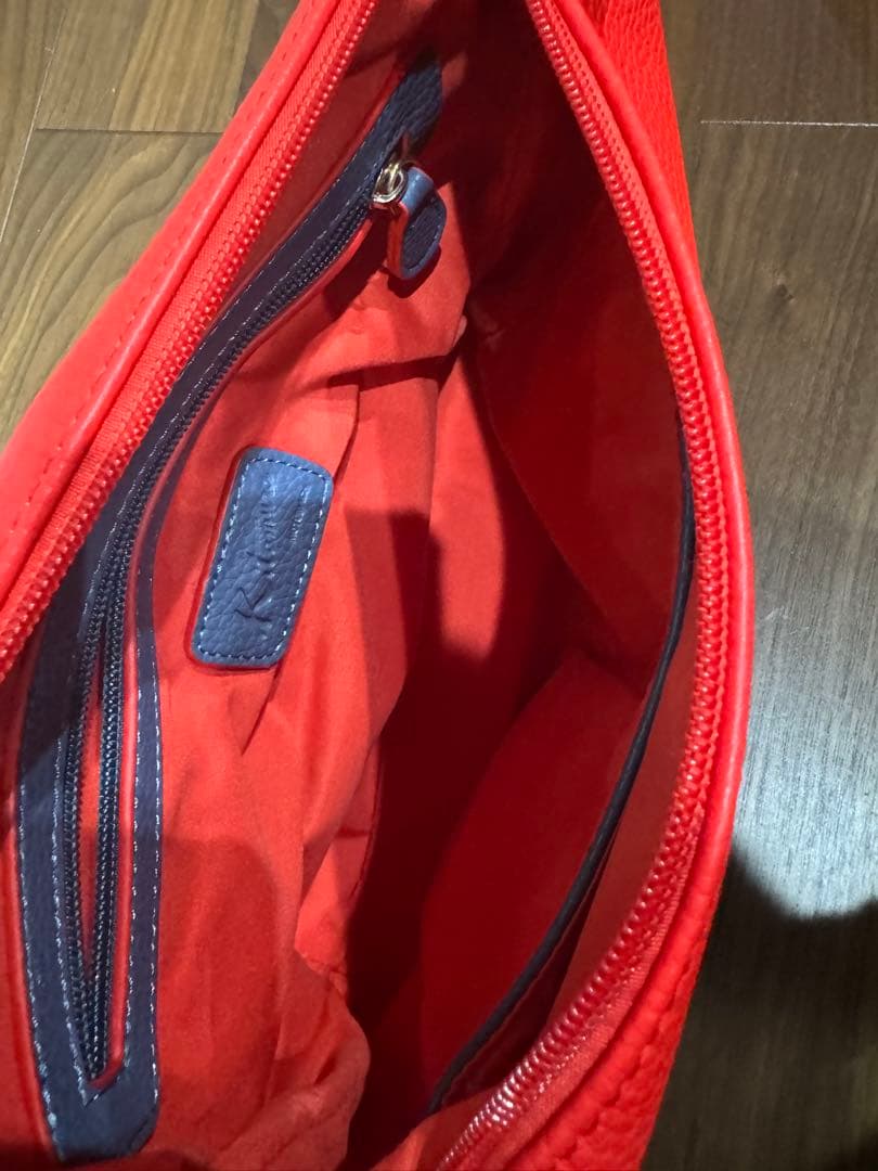 【キタムラ】未使用　レザー 赤 バッグ3点セット　1箇所ひび割れあり