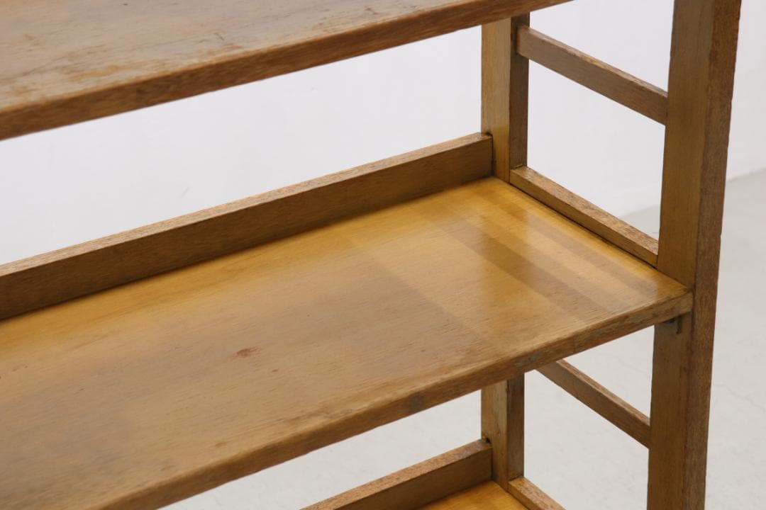 レトロ ラワン材 本棚 シェルフ 飾り棚 ラック 書庫 収納 ヴィンテ ージ