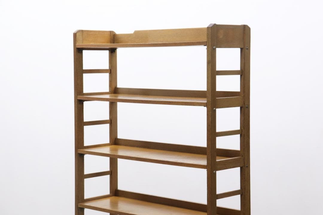 レトロ ラワン材 本棚 シェルフ 飾り棚 ラック 書庫 収納 ヴィンテ ージ