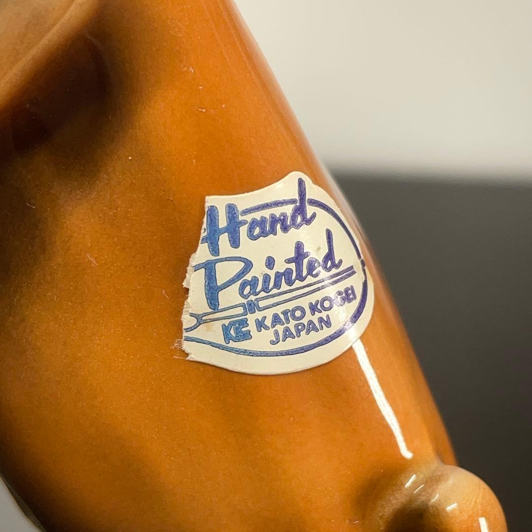 【美品・希少】加藤工芸 陶器製 犬の置物 4体セット KATO KOGEI