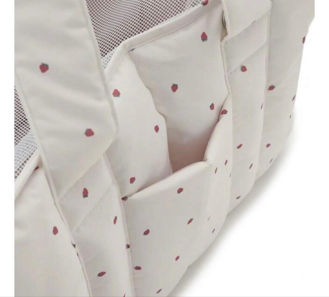 jelato pique ピンク いちご柄 キャリーバッグ ペット用 未使用