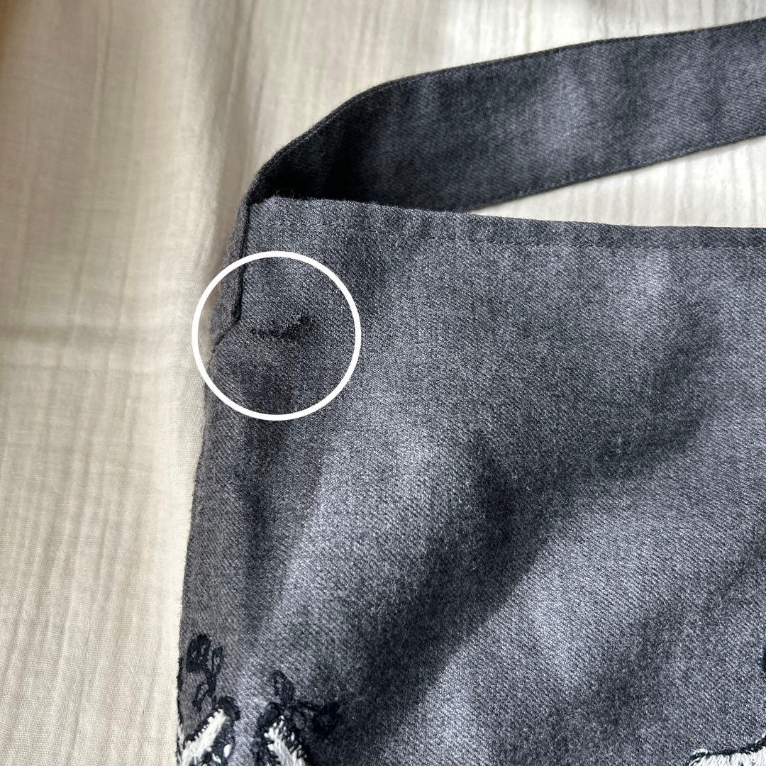 【人気・レア】ミナペルホネン ウルフアンドフラワー ボディバッグ グレー