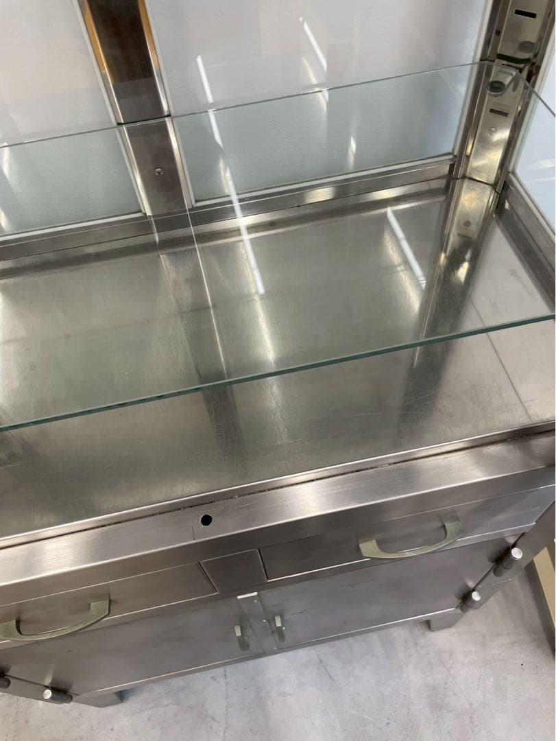 メディカルキャビネット ケビント 医療棚TMC ステンレス ST-223 希少