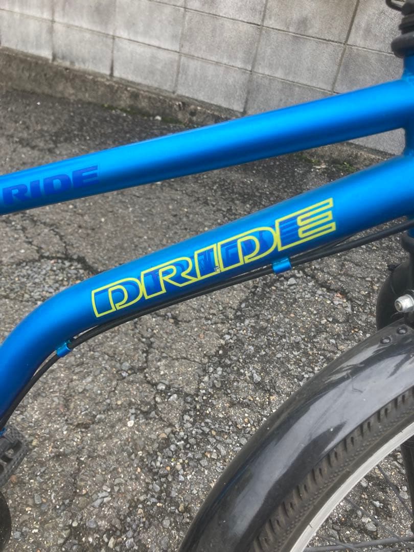 RIDE キッズバイク 青 バスケット付き