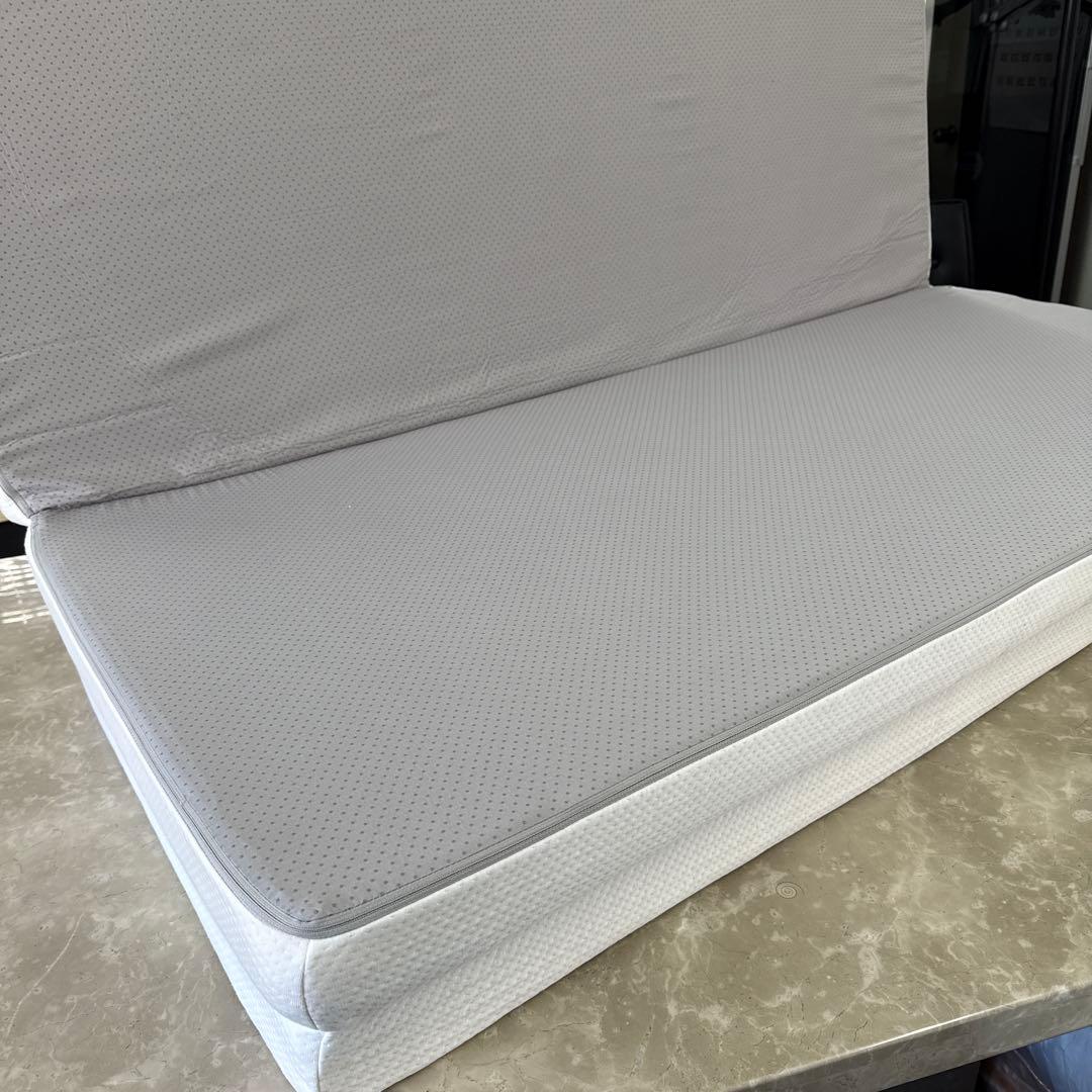 ✨ネルパンダ リーフ・マットレス✨三つ折り布団✨ダブルサイズ！✨美品✨