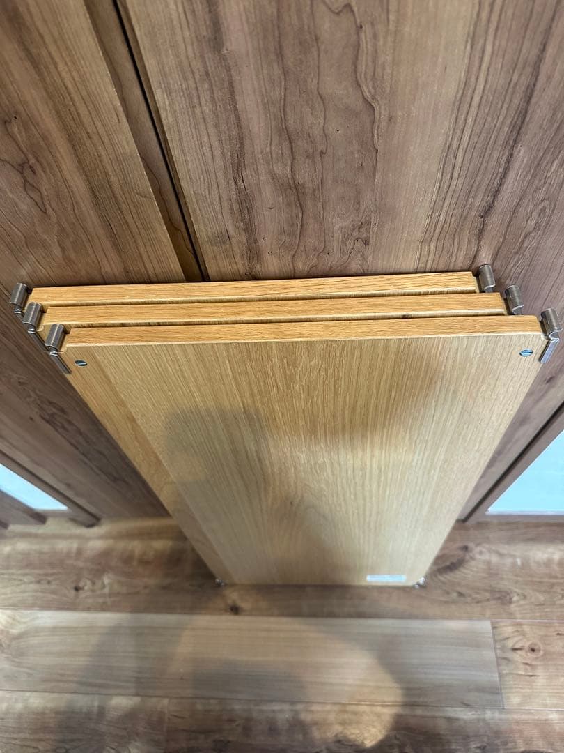 3枚セット 無印良品 オーク材 ステンレスユニットシェルフ 84cm ワイド 2