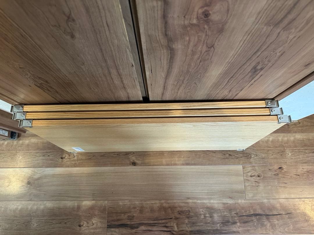 3枚セット 無印良品 オーク材 ステンレスユニットシェルフ 84cm ワイド 2