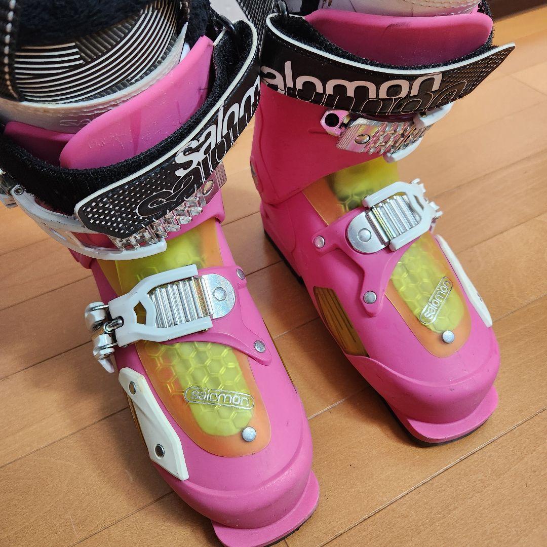 【希少】SALOMON スキーブーツ FOCUS 24.5cm ピンク