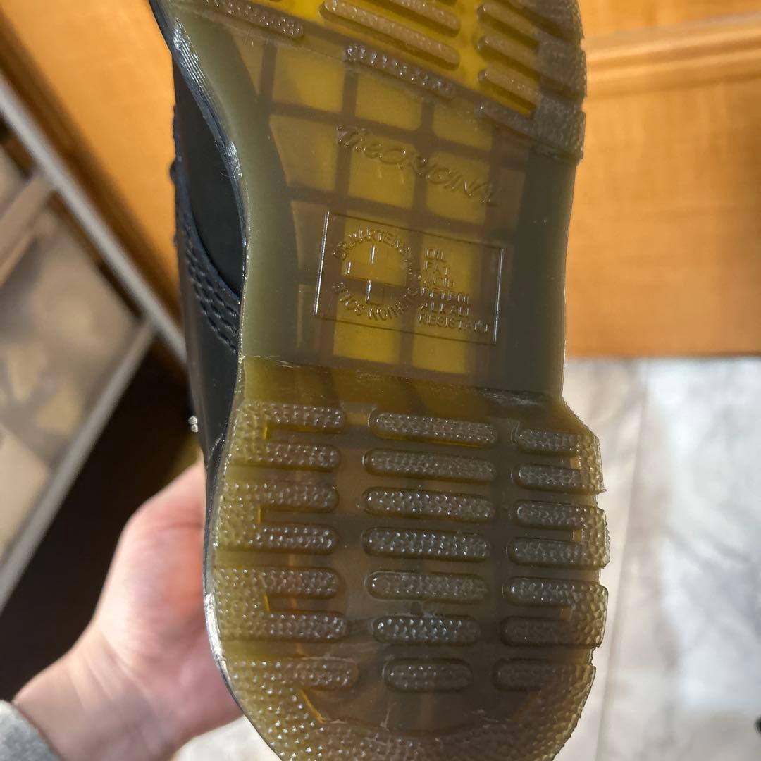 Dr.Martens ブラック レザー ハイカットブーツ UK4