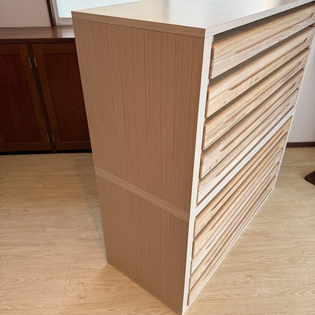 【破格】桐箪笥 10段 和服 着物 衣裳箱 ボックスタイプ　82-8