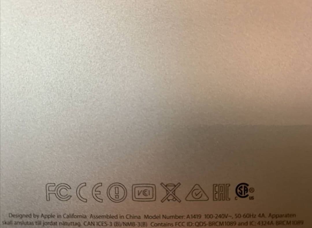 i mac 27インチ Retina 5K A1419在宅/ゲーム/編集/高性能