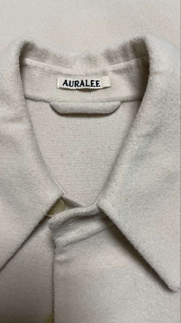 ★AURALEE ウールメルトンブルゾン オフホワイト　　size 0