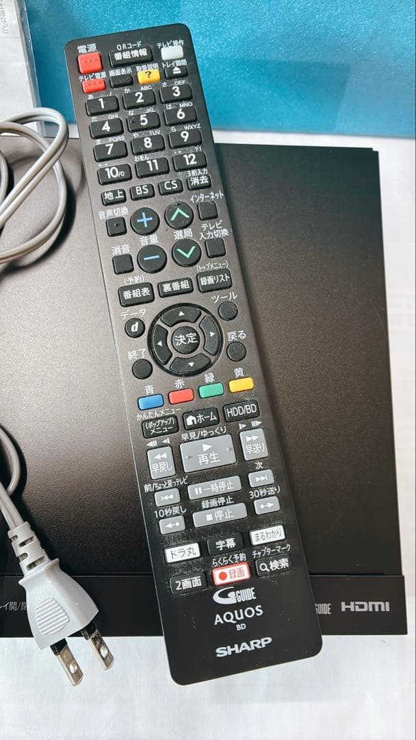 ブルーレイレコーダー　SHARP BD-NS510 / 500GB 、動作品